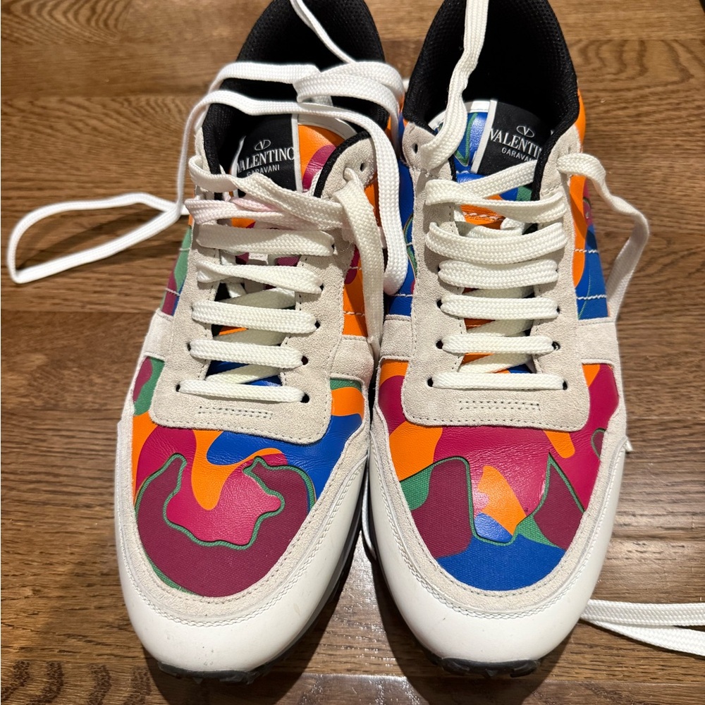 Valentino Colorful Patterned Sneakers